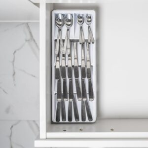 Organizador de talheres Ou Linha Clear