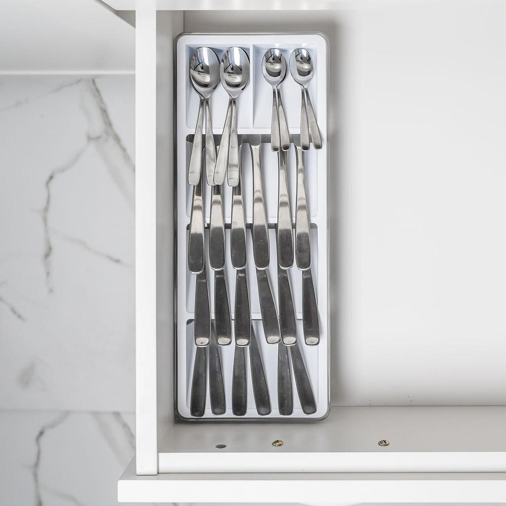 Organizador de talheres Ou Linha Clear — Organização