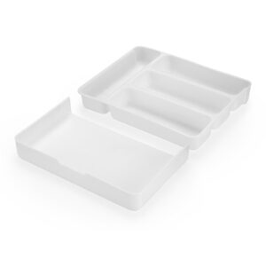 Organizador Gavetas Divisórias Extensível Branco Versátil Organiza