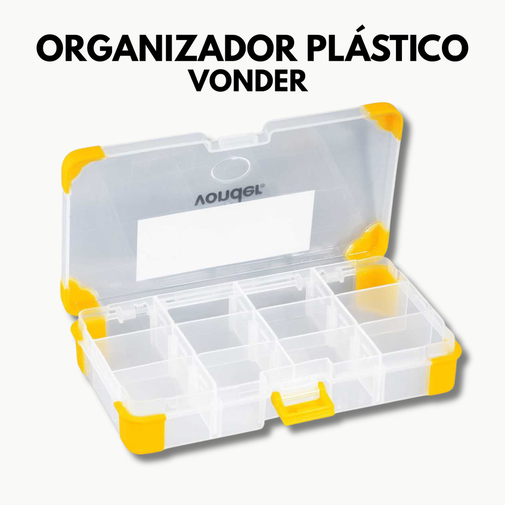Organizador Plástico Vonder Prático e Resistente para Ferramentas e