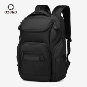Ozuko Moda Mochila Masculina Multifuncional Laptop À Prova D’água