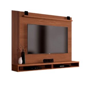 Painel Para Tv Até 50 Polegadas Dijon Ripado C Prateleira