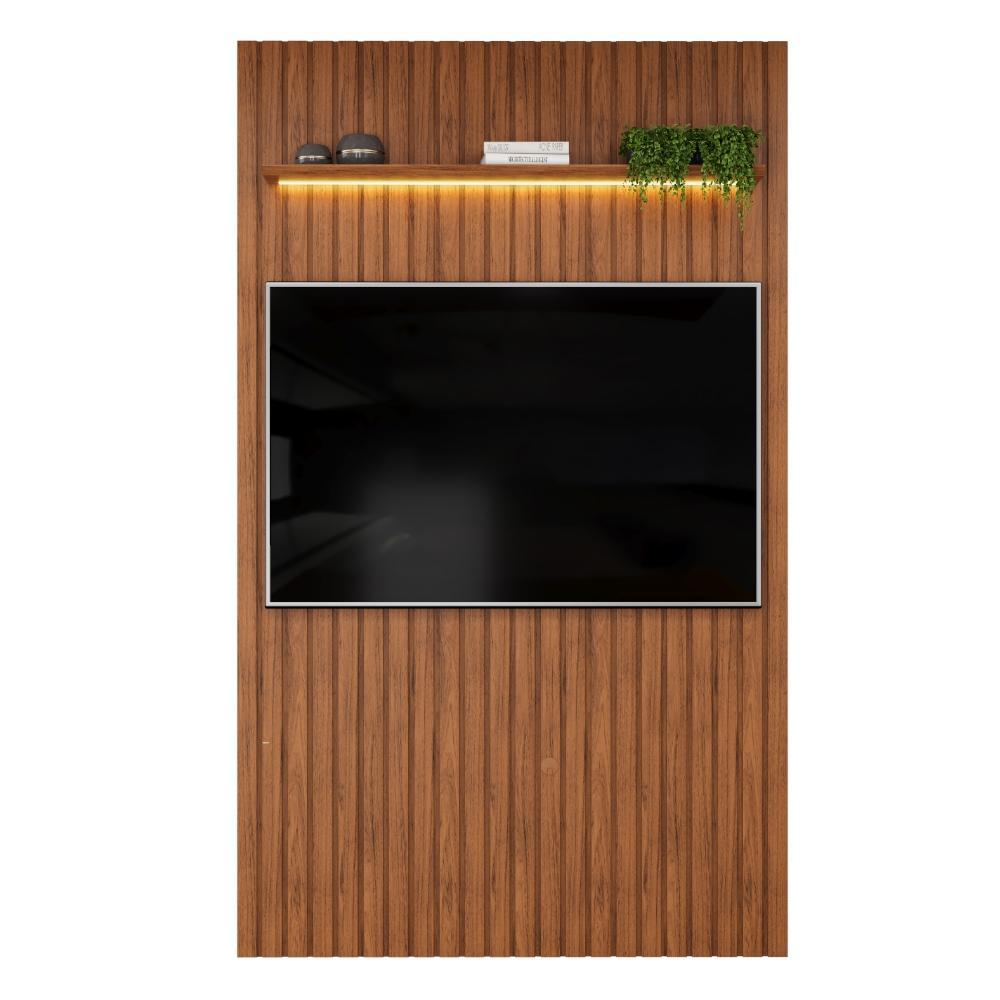 Painel Para TV Até 55 Polegadas 1,43m Ripado Autêntico com Led e
