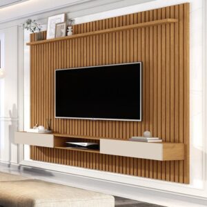 Painel Ripado para TV até 70 Polegadas Mdf 185,5CMX218CM Nicho 2