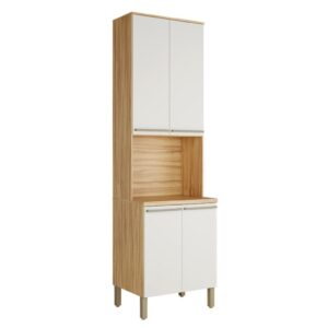 Paneleiro Napoli 4 Portas 3 Prateleiras 100% Mdf