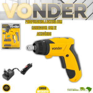 Parafusadeira a Bateria 3,6V Com Carregador Bivolt e 12 Acessórios