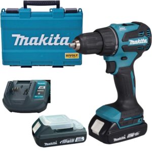 Parafusadeira Furadeira Impacto 18V 1 2 Pol com 2 Baterias Carregador