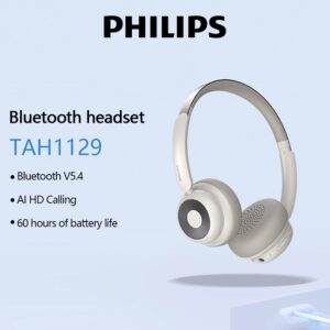Philips TAH1129 Fone De Ouvido Bluetooth Al HD Chamando Até Super