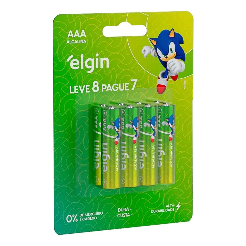 Pilha Palito Alcalina Aaa 1,5v Controle Mouse Elgin — Informática