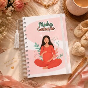 Planner da Gestante Diário da Minha Gestação Caderno Caderneta