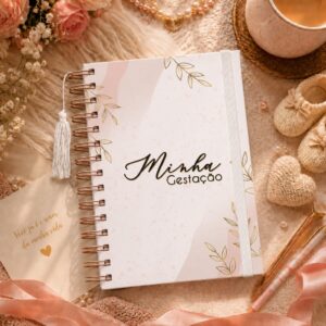 Planner da Gestante Diário Minha Gestação Caderno Gravidez Anotações