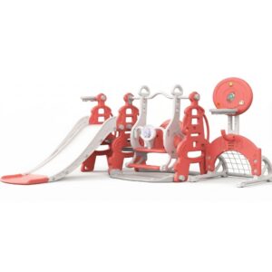 Playground Infantil Brinquedo Multifunções 6×1 Escorregador com