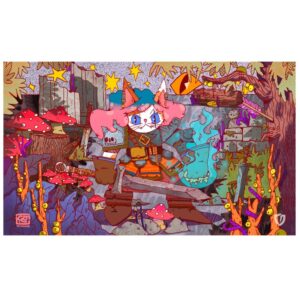 Playmat Felidar Piromante Central Acessórios 61X35,5CM Arte Proteção
