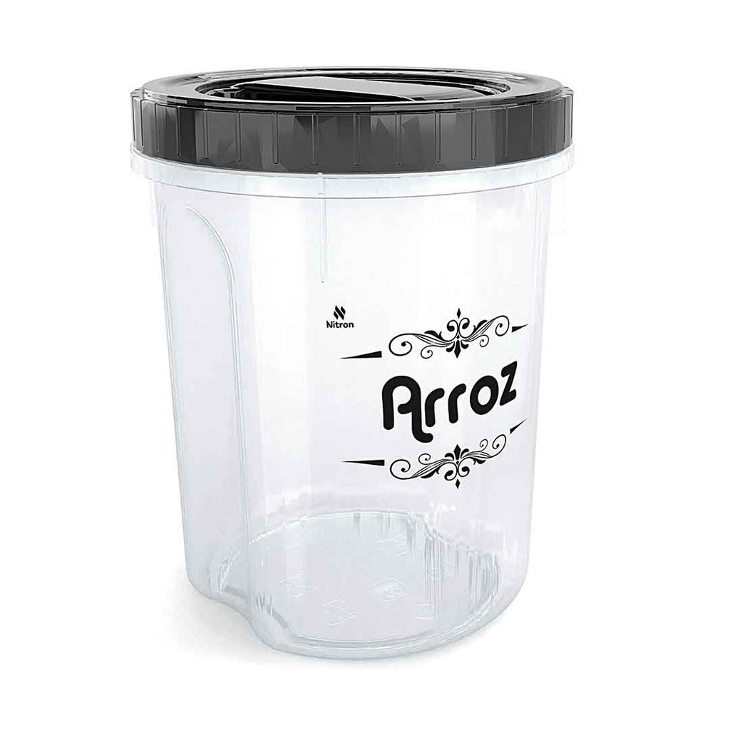 Pote Organizador Arroz Acoplado com Rosca 2L para Mantimentos e