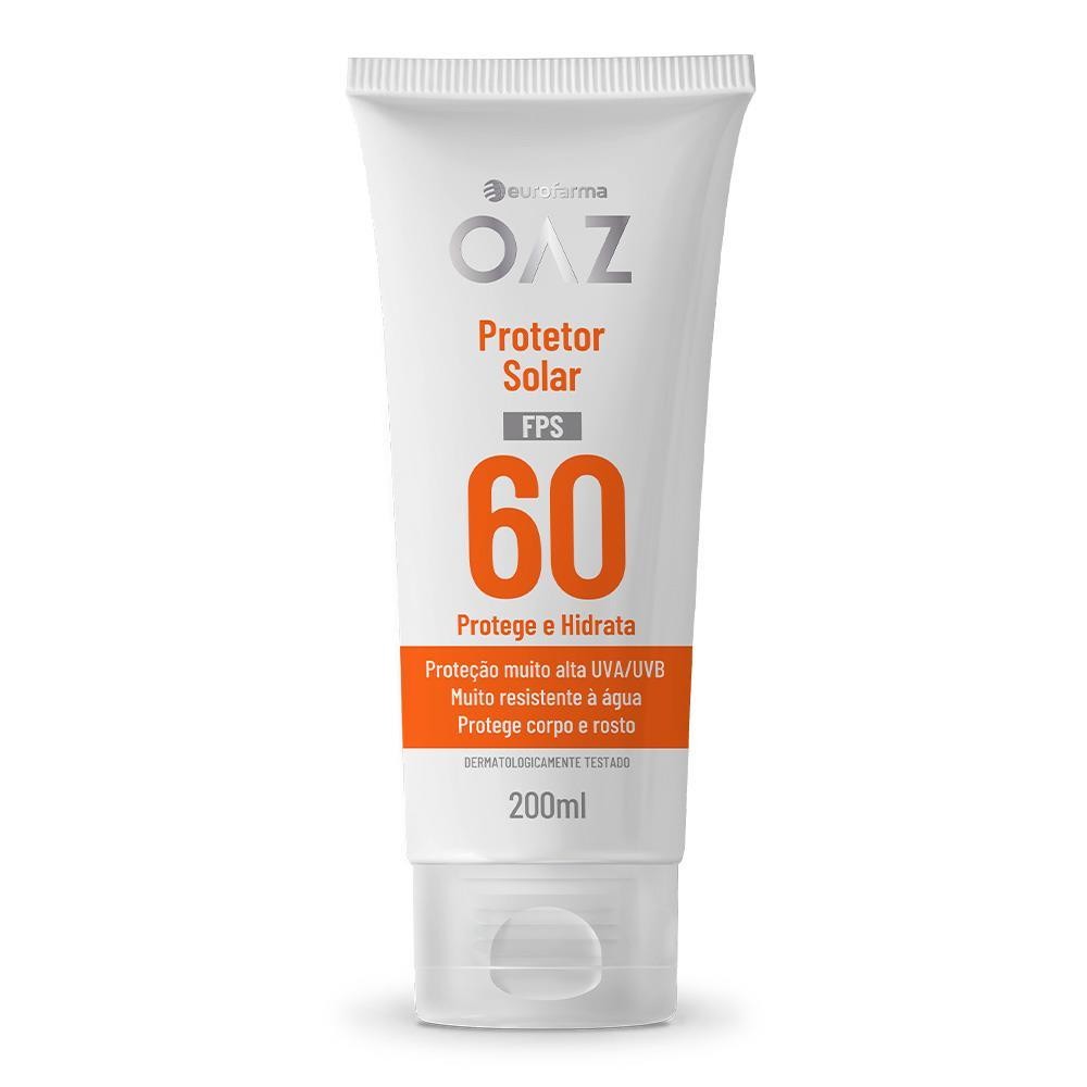 Protetor Solar 60 Fps Oaz Com 200ML
