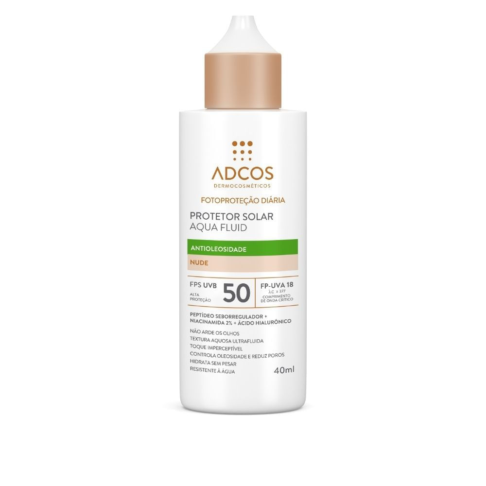 Protetor Solar Adcos Fotoproteção Diária Aqua Fluid Antioleosidade — Skincare