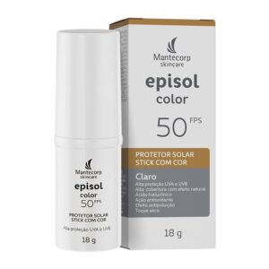 Protetor Solar Episol Color Stick Fps 50 Claro 18g