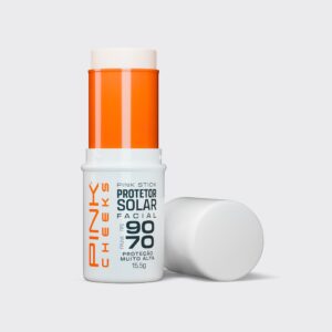 Protetor Solar Facial Com Cor Pink Stick Cores Pink Cheeks 14g