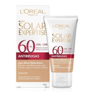 Protetor Solar Facial L’Oréal Solar Expertise Antirrugas Fps 60 com