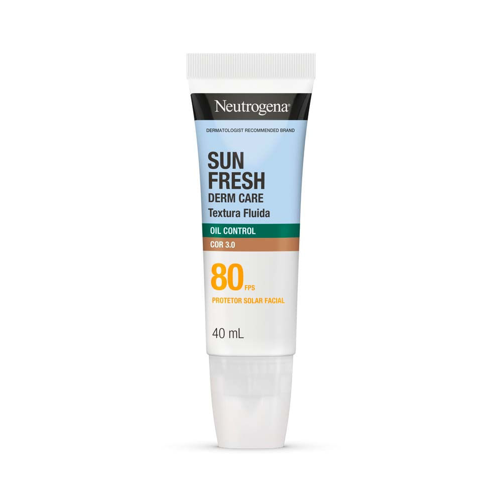 Protetor Solar Facial Neutrogena Sun Fresh Derm Care Cor 3.0 Oil