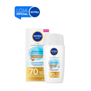 Protetor Solar Facial Nivea Sun Fps 70 Média 40ml Alta Proteção e — Skincare