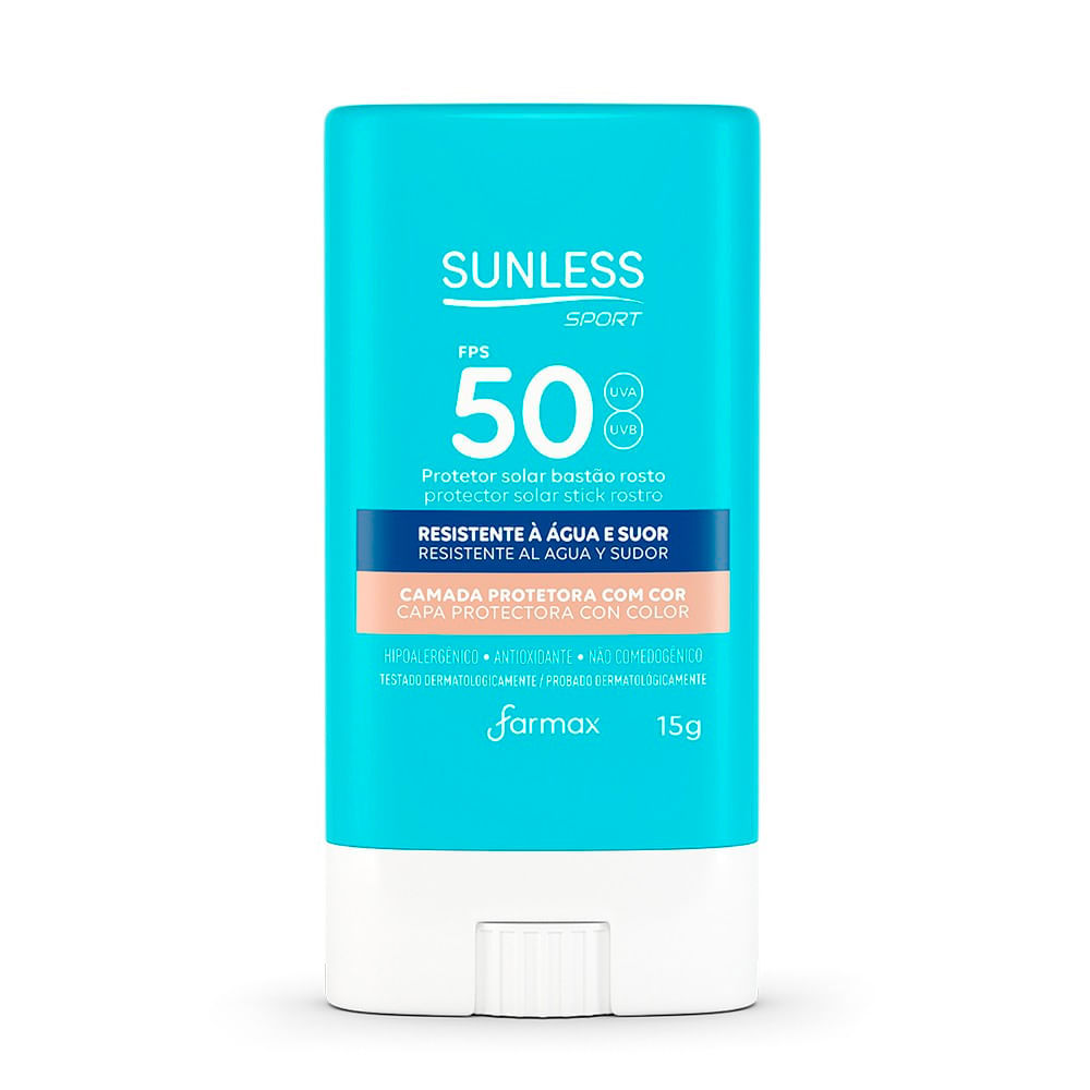 Protetor Solar Facial Sunless Sport Bastão Fps50 15g