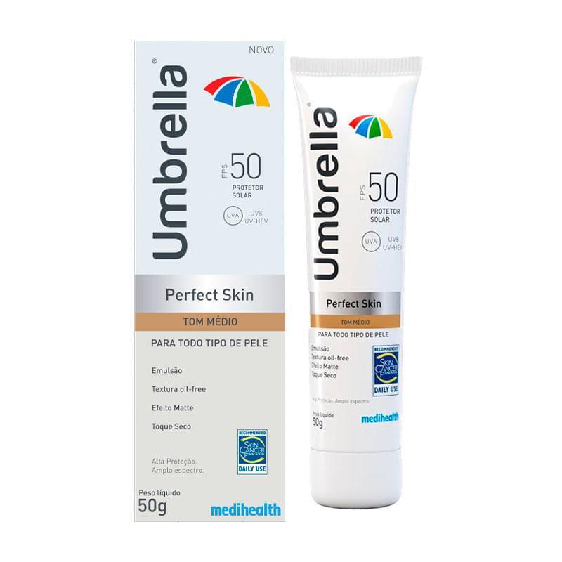 Protetor Solar Facial Umbrella Perfect Skin Tom Médio 50g