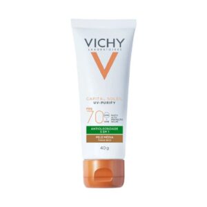Protetor Solar Facial Vichy Capital Soleil UV-Purify Pele Média Com