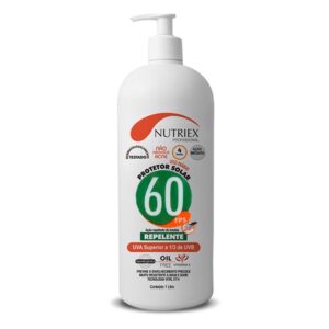 Protetor Solar Fps 60 com Repelente 1 Litro Bombona Nutriex
