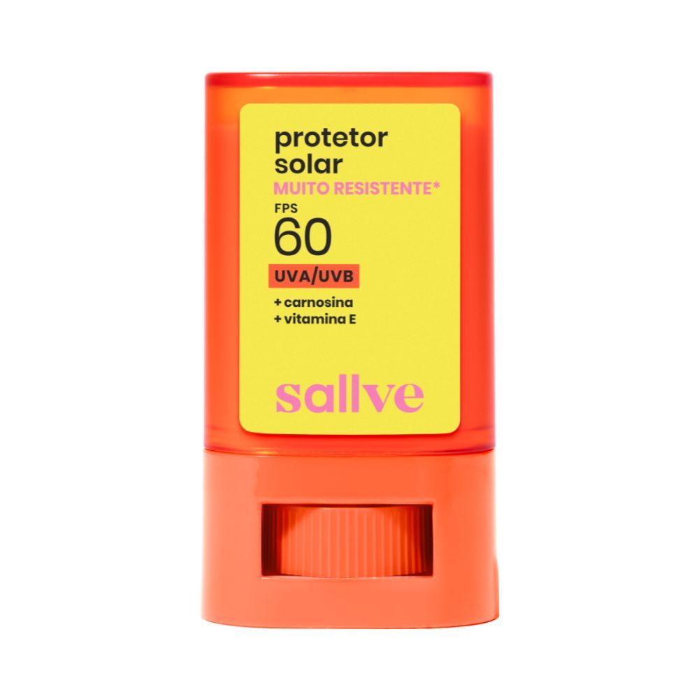 Protetor Solar Muito Resistente Sallve Bastão Fps 60 15g