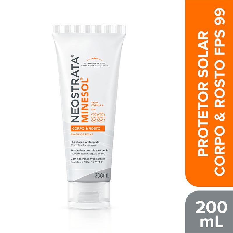 Protetor Solar Neostrata Minesol Corpo Rosto 200ml