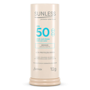 Protetor Solar Sunless Stick com Base Efeito Matte Fps 50 Cor Bronze