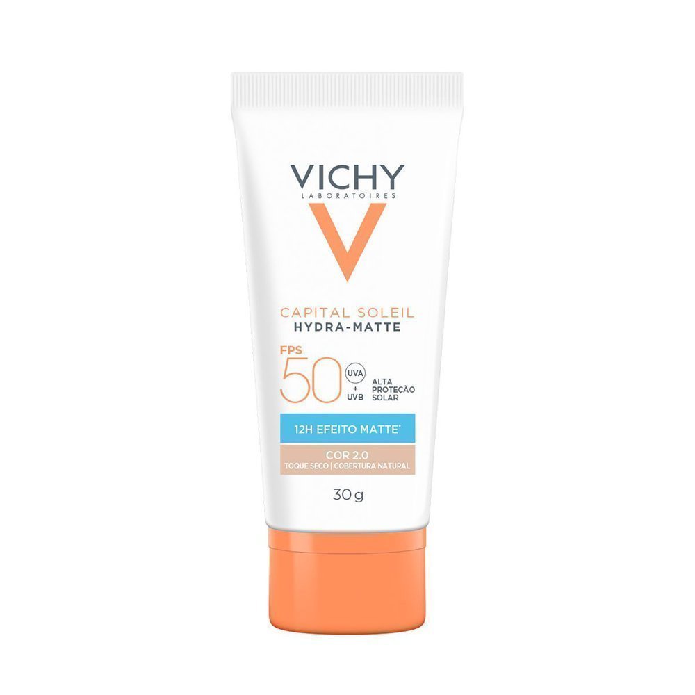 Protetor Solar Vichy Capital Sole Hydra Matte Fps 50 Cor 2.0 30g