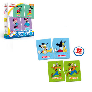 Quebra Cabeça Disney Mickey Mouse Opostos Toyster 8073