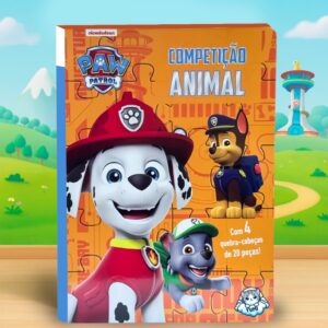 Quebra Cabeça Infantil Patrulha Canina 20 Peças Livro Brinquedo