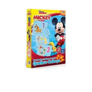 Quebra Cabeça Mickey Mouse Números Toyster 8020