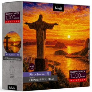 Quebra Cabeça Rio DE Janeiro 1000 Peças Madeira Babebi Puzzle Cristo