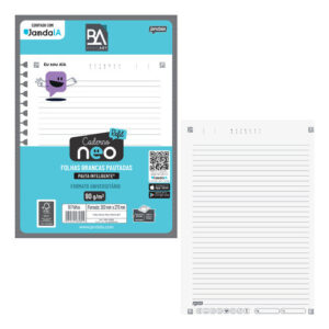 Refil Caderno Neo Universitário Com Pauta 80 Folhas Jandaia