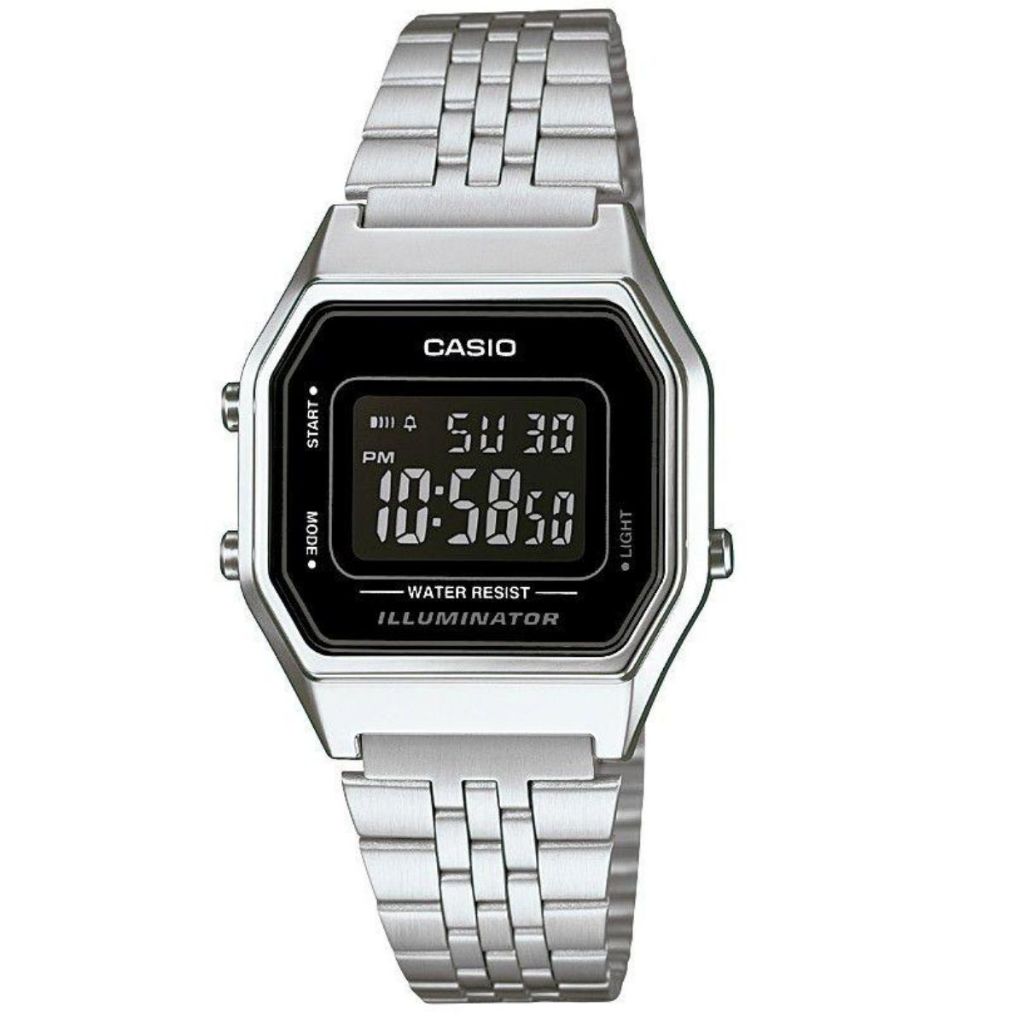 Relógio Casio Unissex Vintage Quadrado Digital La680Wa-1Bdf