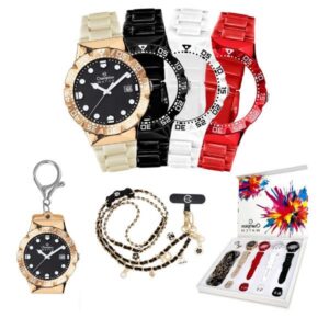 Relógio Champion Troca Pulseiras CP31901H Prova D’Água 100m