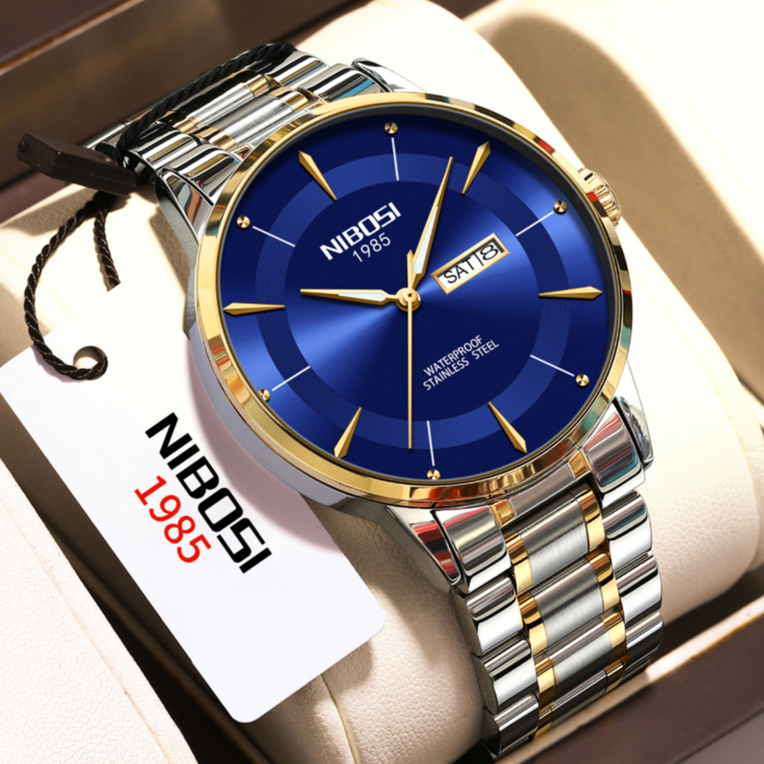 Relógio De Calendário À Prova D'água Nibosi Men's watch Business