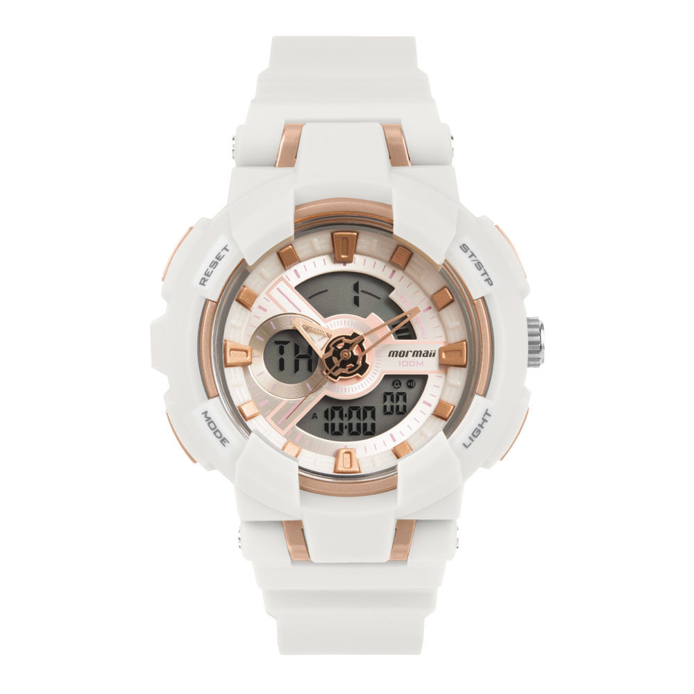 Relógio Mormaii Feminino Sports Branco 8B