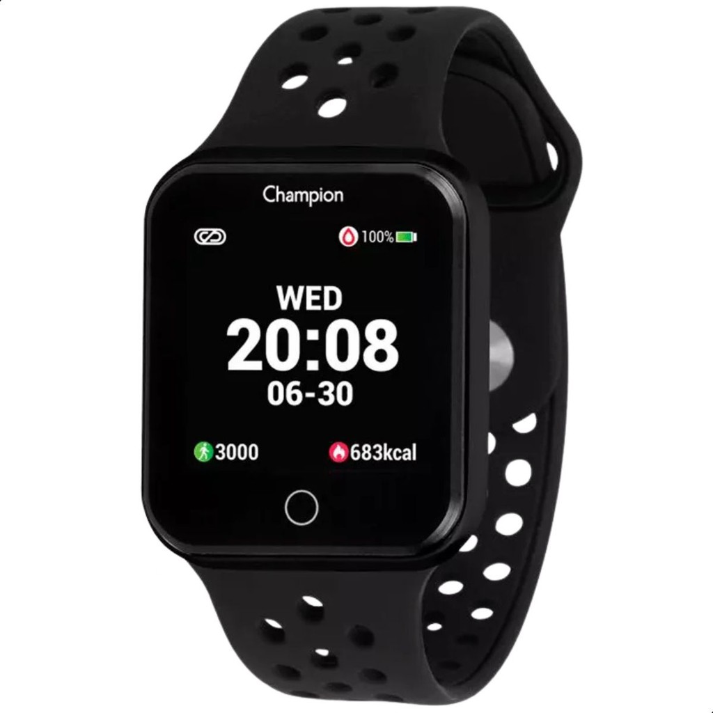 Relógio Smartwatch Champion Smart Inteligente Digital CH50006P