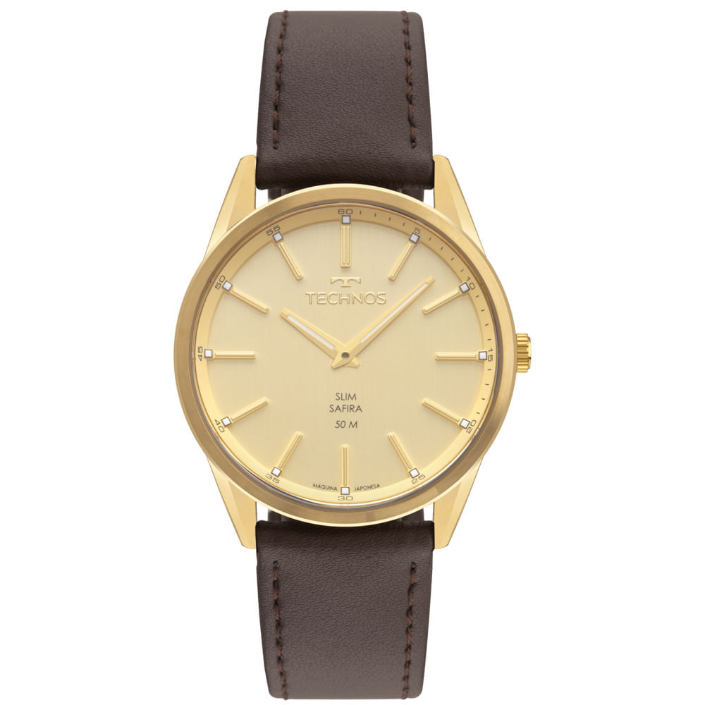 Relógio Technos Masculino Slim Dourado GL22BC 0X — Relógios e Óculos