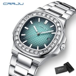 Relógios Crrju Originais Autênticos De Moda casual Simples De Quartzo