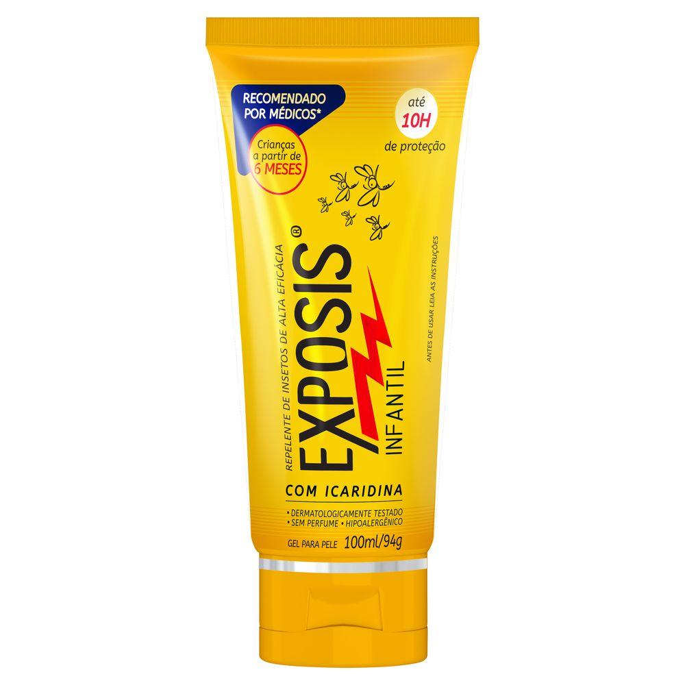 Repelente Gel Exposis Infantil sem Perfume 100ml