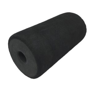 Rolete Protetor EVA 20X10X2,5cm Aparelho Academia Rythmoon Preto