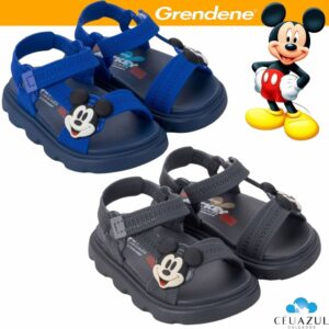 Sandália Papete Infantil Baby Masculino Disney Mickey Mouse Conforto