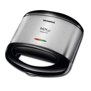 Sanduicheira e Grill Premium 800W Preto Inox Mondial