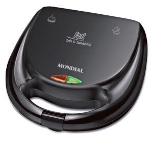 Sanduicheira Fast Grill e Sandwich Mondial Preto 750W